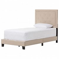 кровать paris linen upholstered beige 140х200 в Бийске