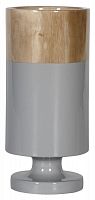 ваза настольная rustic chic tube wood grey в Бийске