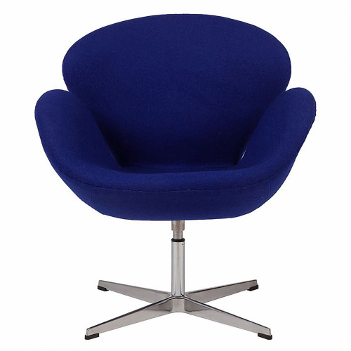 кресло swan chair синее в Бийске