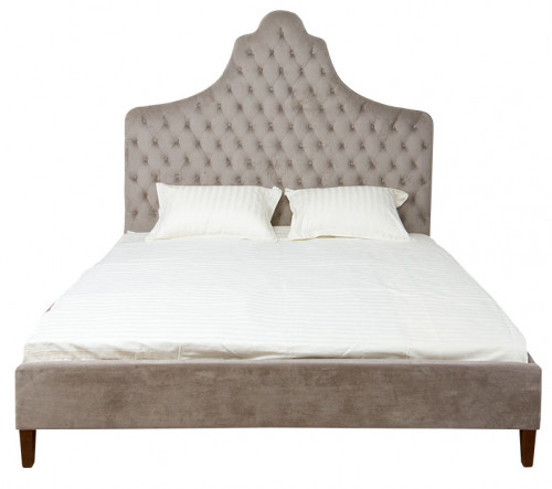 кровать двуспальная 180х200 бежевая из велюра guli в Бийске