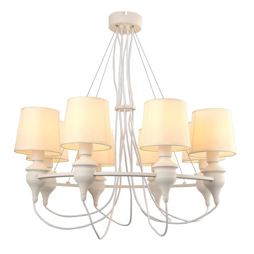 подвесная люстра arte lamp sergio a3326lm-8wh в Бийске
