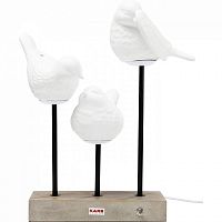 лампа настольная birds белая в Бийске