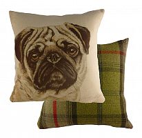 подушка с принтом waggydogs pug в Бийске