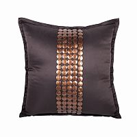 декоративная подушка handwork exclusive квадратная коричневая в Бийске