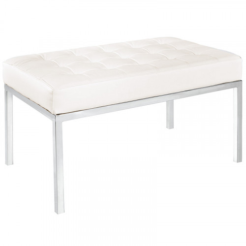 скамья bench белая кожа в Бийске
