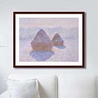 картина: haystacks (effect of snow and sun), 1891г. в Бийске