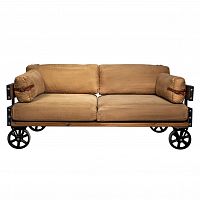 диван loft двухместный прямой коричневый в Бийске