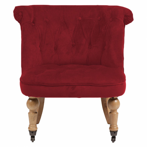 кресло amelie french country chair красное в Бийске