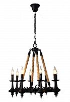 подвесная люстра divinare dora 8121/01 lm-8 черная в Бийске