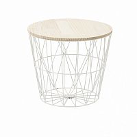 стол-корзина flora l белого цвета в Бийске