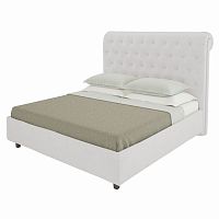 кровать подростковая с мягкой спинкой 140х200 белая sweet dreams в Бийске