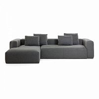 диван blok sofa 3 левый угол темно-серый от la forma (ex julia grup) в Бийске