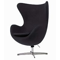 кресло egg chair пепельно-серое в Бийске
