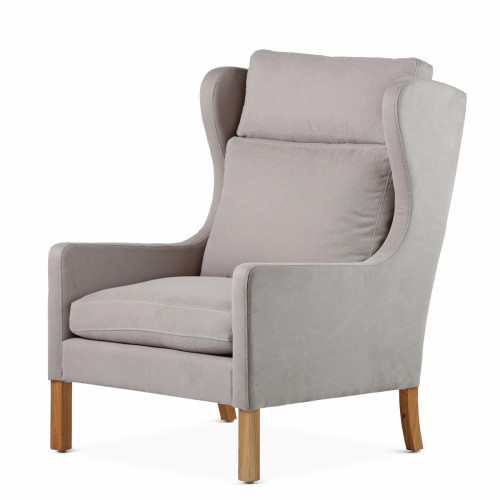 кресло wingback серый в Бийске