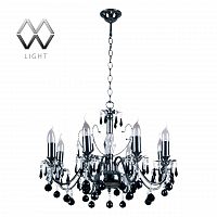 подвесная люстра mw-light барселона 313010208 черная в Бийске