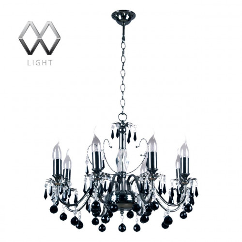 подвесная люстра mw-light барселона 313010208 черная в Бийске