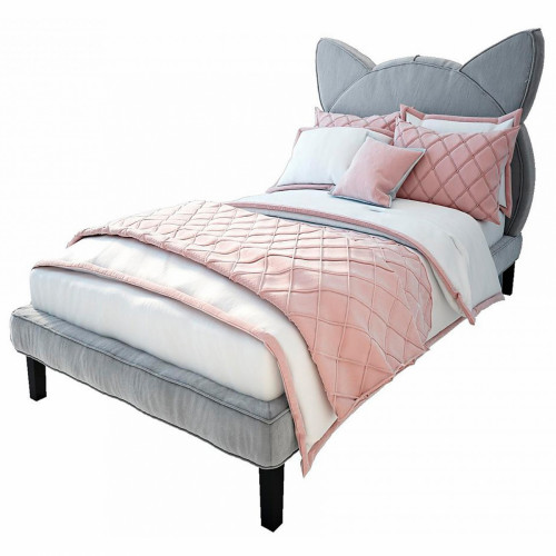 кровать детская 120х200 серая kitty в Бийске