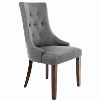 стул деревянный elegance dark walnut / fabric grey в Бийске