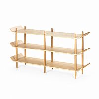 стеллаж bentwood двойной светло-коричневый в Бийске