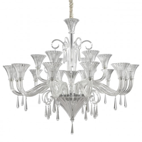 подвесная люстра ideal lux santa sp18 хром в Бийске