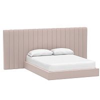 кровать двуспальная с большой спинкой 180x200 розовая avalon extended в Бийске