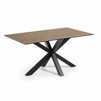 стол arya 160x90 черный, фарфоровый corten c436k10 от la forma (ex julia grup) в Бийске