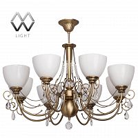 подвесная люстра mw-light фелиция 347016608 белая в Бийске