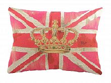 большая подушка с британским флагом crown pink в Бийске