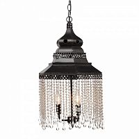 люстра подвесная черная с хрустальными подвесками chandelier в Бийске