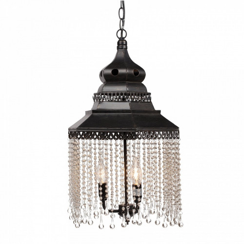 люстра подвесная черная с хрустальными подвесками chandelier в Бийске