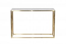 консоль белая с золотыми ножками bianco namibia 120x40x78 см в Бийске