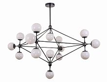 люстра modo 15 black+white черная, белые плафоны в Бийске