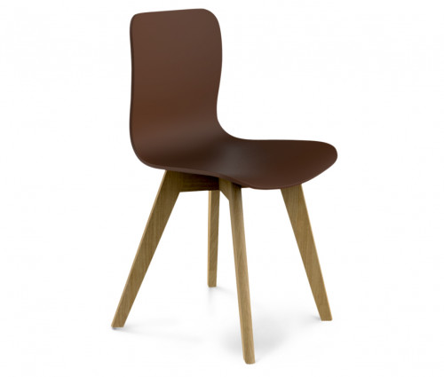 стул dsw коричневый s42 (eames style) в Бийске