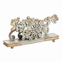 подставка для визиток pewter flower серая в Бийске