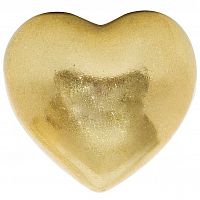 фигурка сердечко 7,6х7,1х4,6 золотое в Бийске