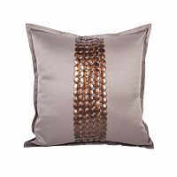 декоративная подушка handwork exclusive квадратная бежевая в Бийске
