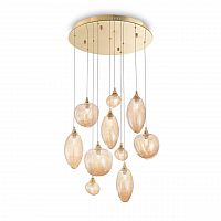 подвесная люстра ideal lux baco sp10 ottone в Бийске