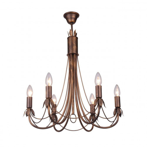 подвесная люстра toplight lucinda tl7350d-06br в Бийске