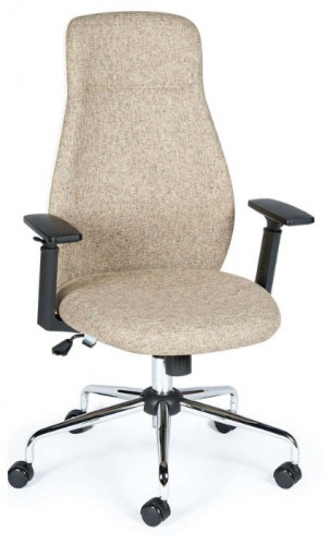 кресло для руководителя norden chairs милан, обивка: текстиль, цвет: ткань светло-бежевая в Бийске