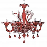 подвесная люстра ideal lux ca vendramin sp6 rosso в Бийске