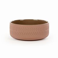 тарелка tactile диаметр 15 коричневый в Бийске