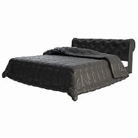 кровать двуспальная 160х200 черная из экокожи adelle в Бийске