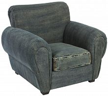 кресло san francisco denim armchair серое в Бийске
