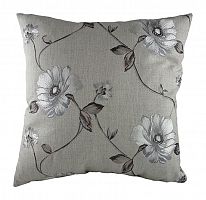подушка с цветочным орнаментом gray flowers в Бийске
