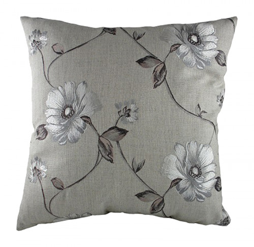 подушка с цветочным орнаментом gray flowers в Бийске