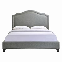 кровать двуспальная 160х200 серая cassis upholstered в Бийске