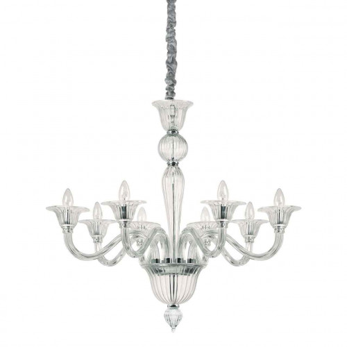 подвесная люстра ideal lux brigitta sp8 trasparente в Бийске