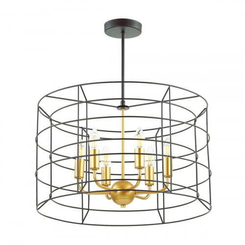 подвесная люстра lumion rupert 4410/6 черная в Бийске