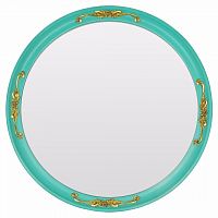 зеркало круглое бирюзовое с золотым декором for the princess в Бийске