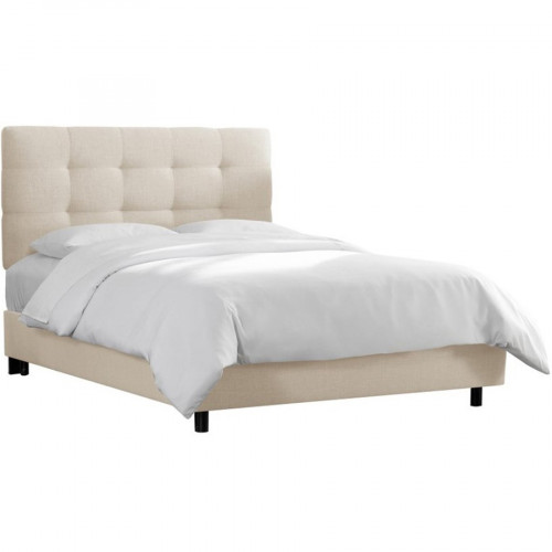кровать двуспальная 180х200 белая alice tufted talc в Бийске
